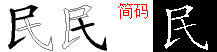 民字五笔拆分图